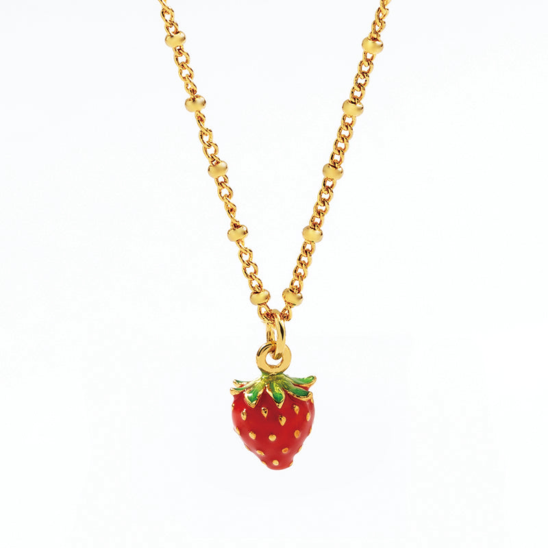 Strawberry Pendant Necklace