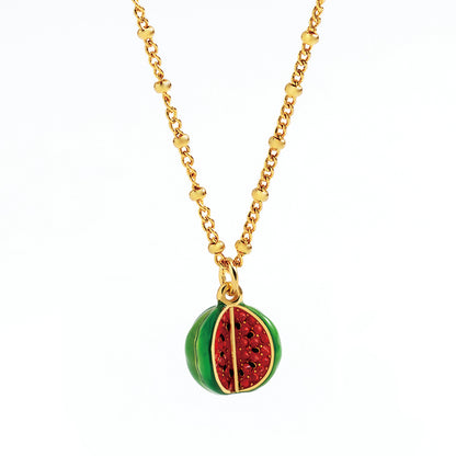 Watermelon Pendant Necklace