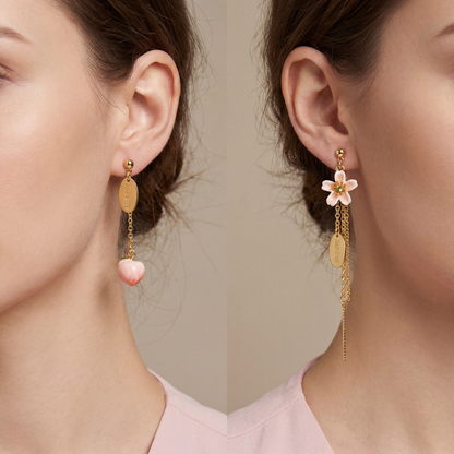 Peach Blossom Earrings