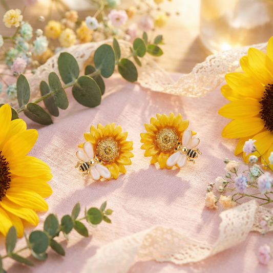 Sunflower Stud Earrings