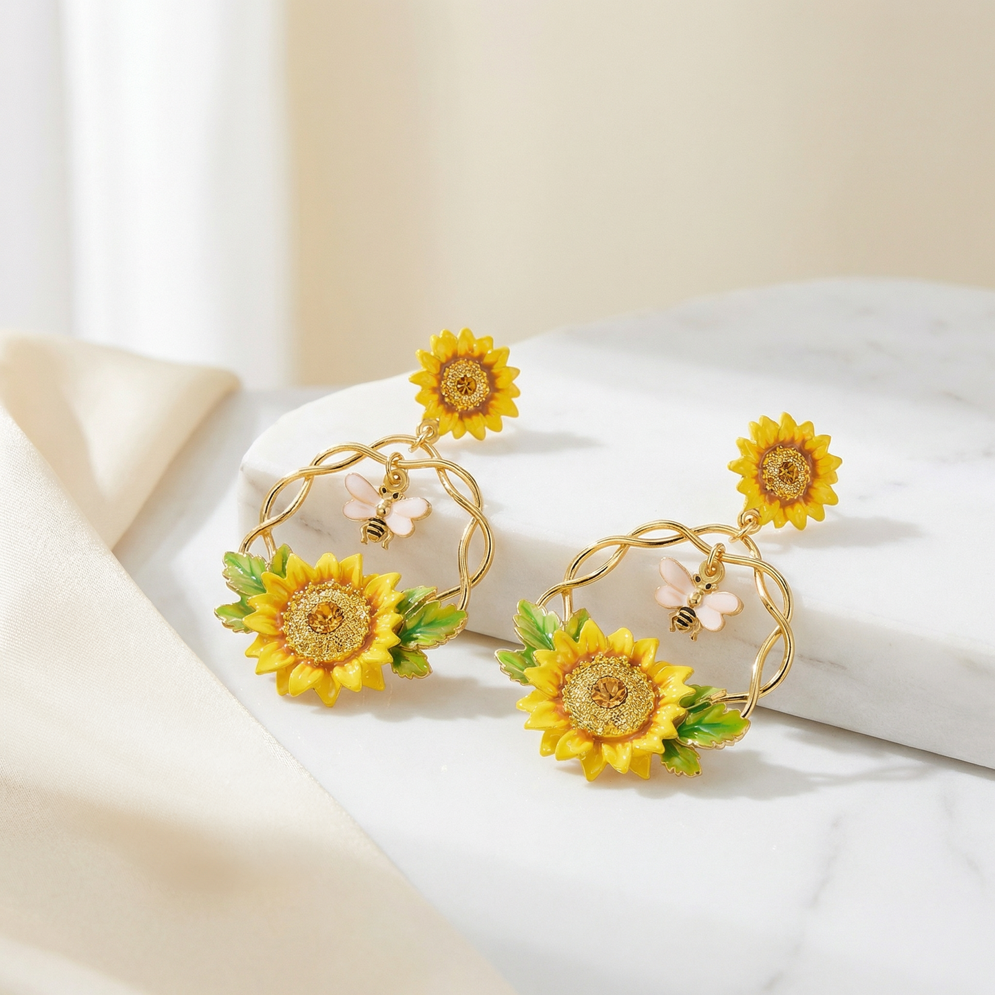 Sunflower Earrings