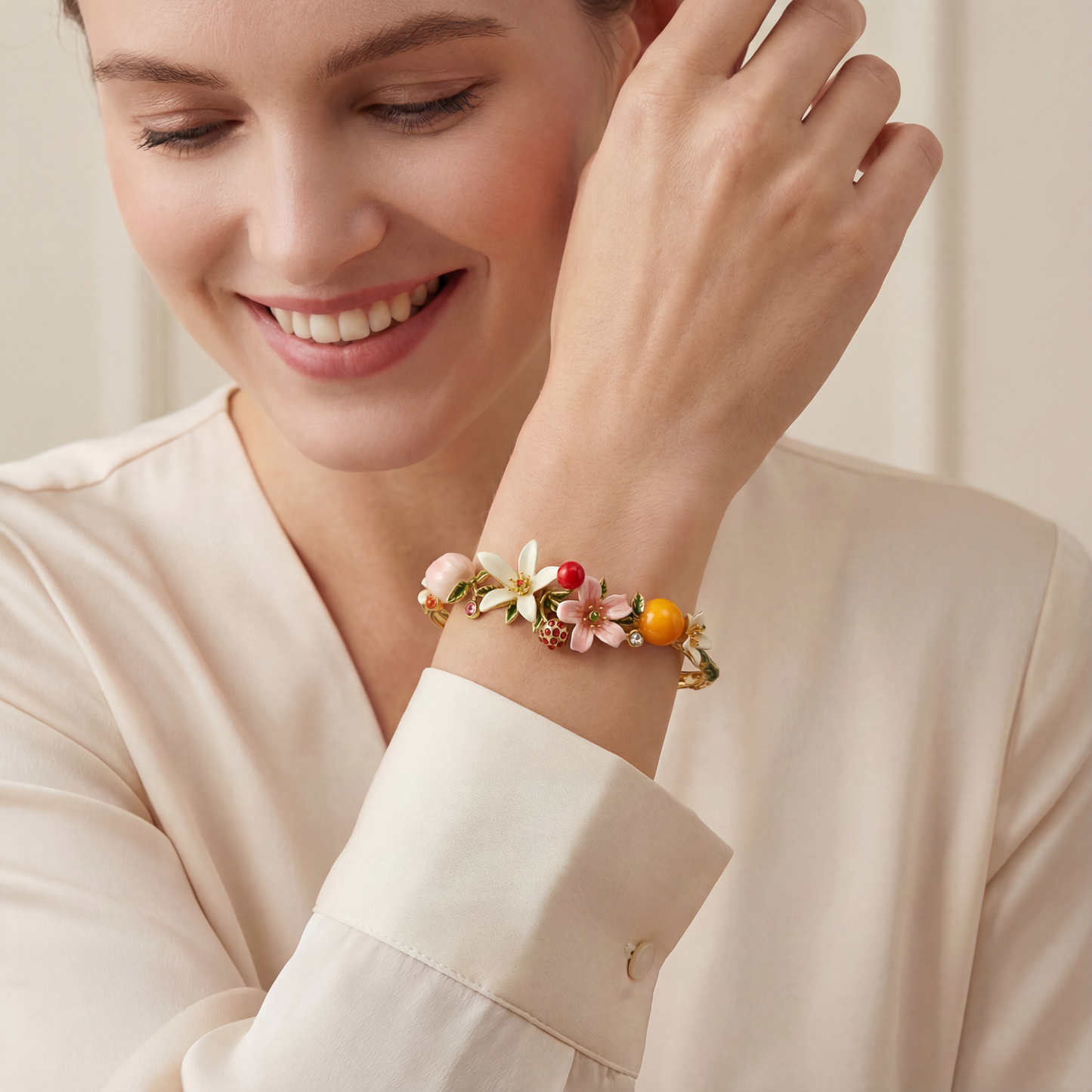 Fruit and Floral Bracelet