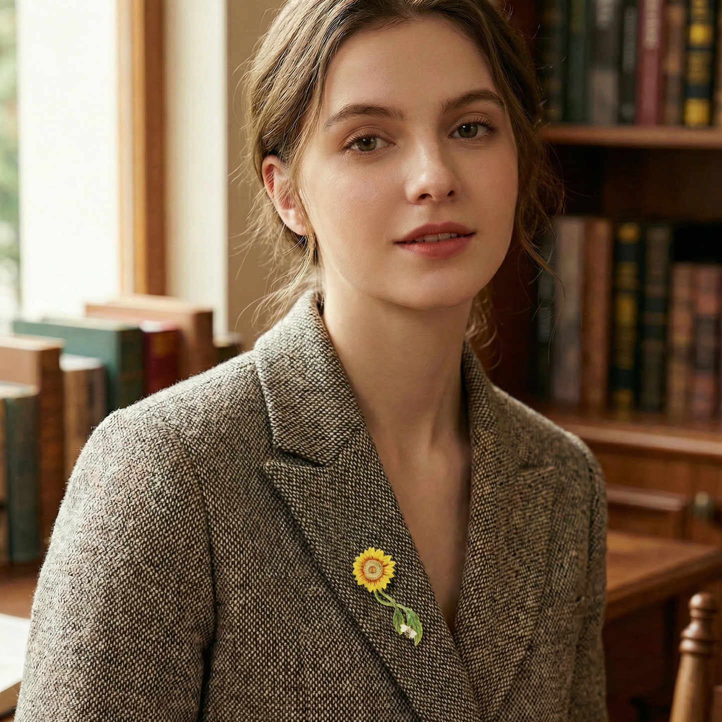 Sunflower Brooch