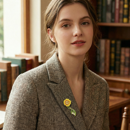Sunflower Brooch