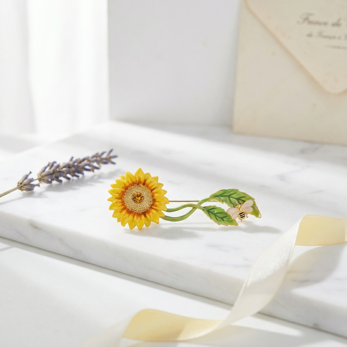Sunflower Brooch